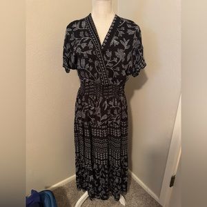 J Gee black/white maxi dress Sz S